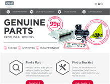 Tablet Screenshot of idealparts.com